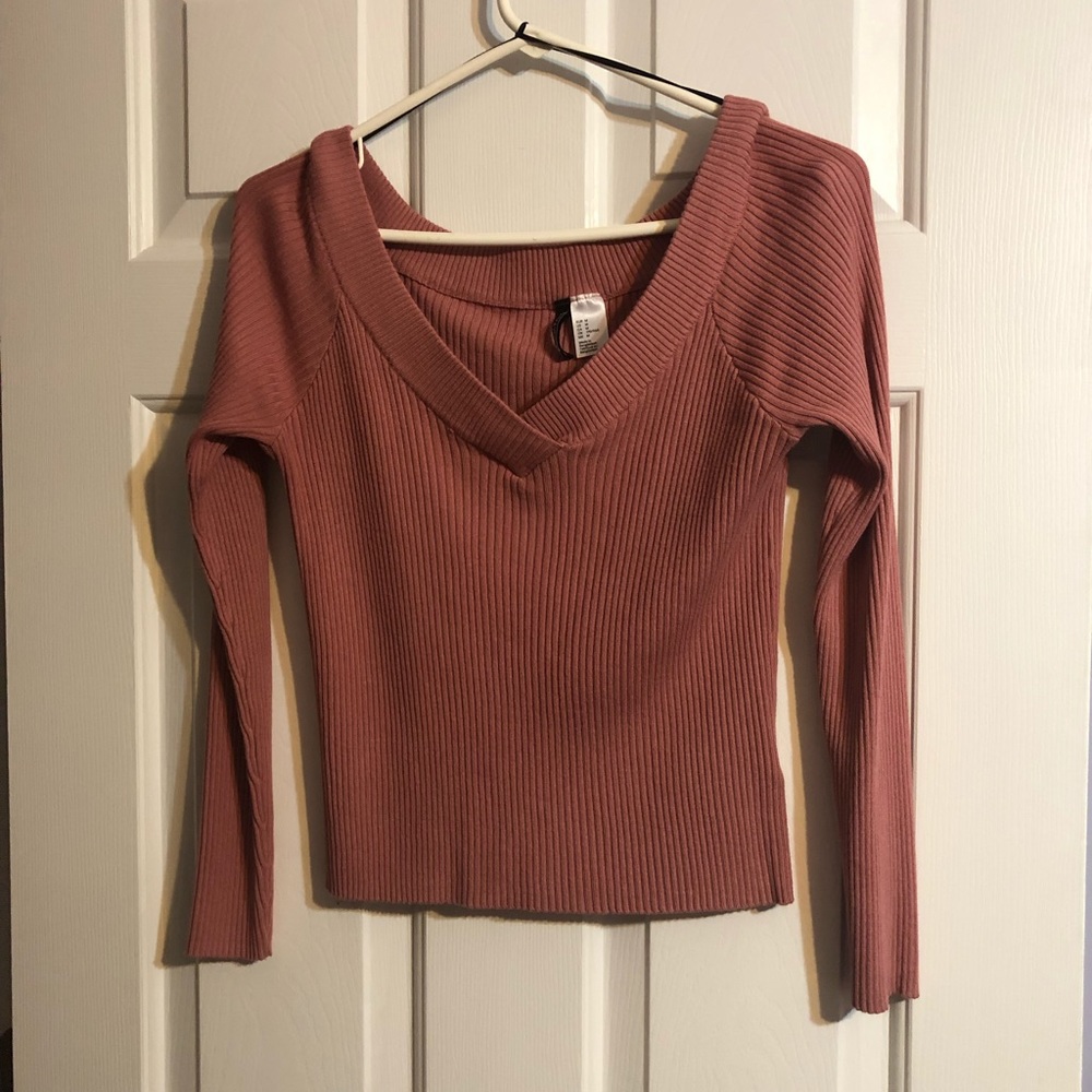 Pink off the shoulder top